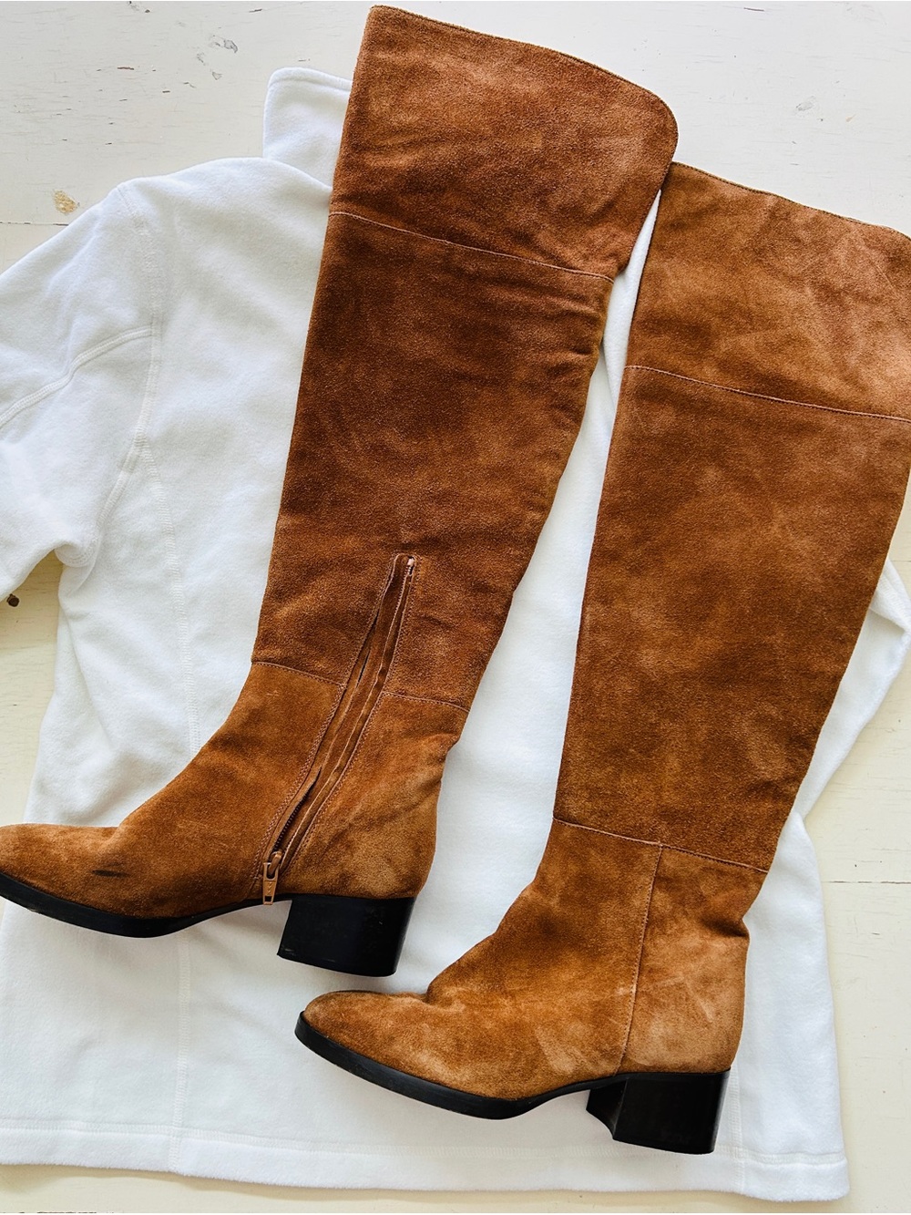 J Crew suede over the knee boots 6.5